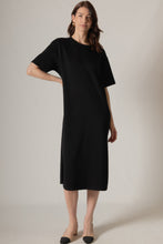 Load image into Gallery viewer, Black Butter Modal TShirt Dress