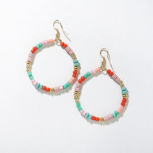 Load image into Gallery viewer, Courtney Beaded Hoops