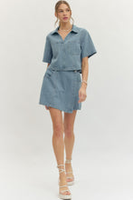 Load image into Gallery viewer, Light Denim Skort