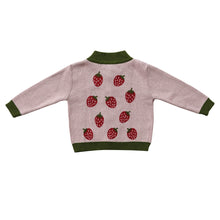 Load image into Gallery viewer, Strawberry Baby Cardigan