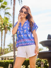 Load image into Gallery viewer, Petal Keepsake Blue Lori Top