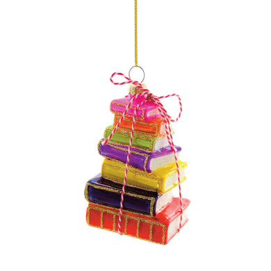 Stacked Books Ornament