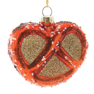 Glittery Pretzel Ornament