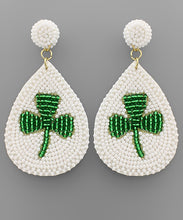 Load image into Gallery viewer, Beaded St. Patrick’s Day Earrings