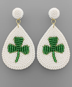 Beaded St. Patrick’s Day Earrings