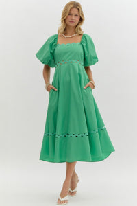 Kelly Green RicRac Midi