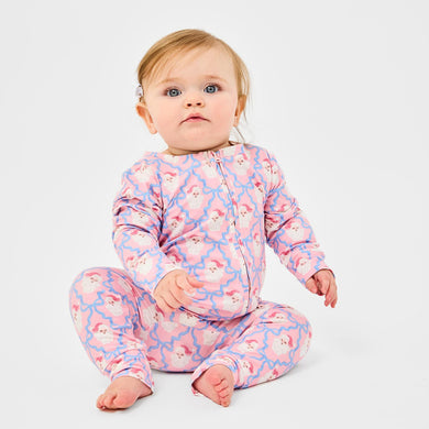Kids Santa Baby Bows Pajamas