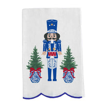 Load image into Gallery viewer, Blue &amp; White Holiday Dish Towel