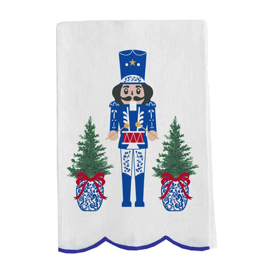 Blue & White Holiday Dish Towel
