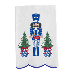 Blue & White Holiday Dish Towel