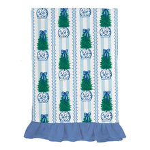 Load image into Gallery viewer, Blue &amp; White Holiday Dish Towel