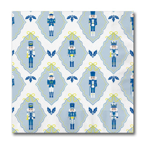 Blue & White Holiday Cocktail Napkins