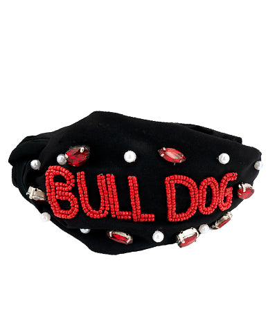 UGA Themed Beaded Headband