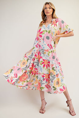 Floral Blossom Maxi Dress