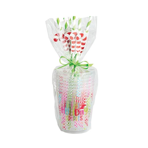 Holiday Party Cups & Straws