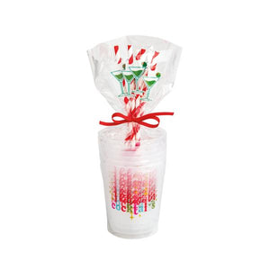 Holiday Party Cups & Straws