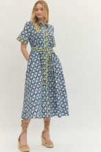 Load image into Gallery viewer, Navy Botanical Midi