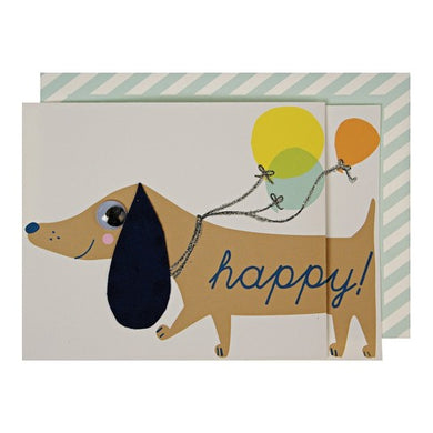 Sausage Dog Birthdsg Card