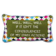 Load image into Gallery viewer, Well Well Well Needlepoint Pillow