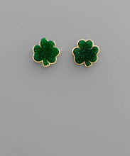 Load image into Gallery viewer, Shamrock Stud Earrings