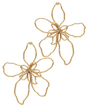 Load image into Gallery viewer, Wire Flower Earrings
