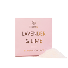 Load image into Gallery viewer, Lavender &amp; Lime Mini Bath Salt Soak