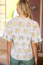 Load image into Gallery viewer, Floral Embroidered V-Neck Top