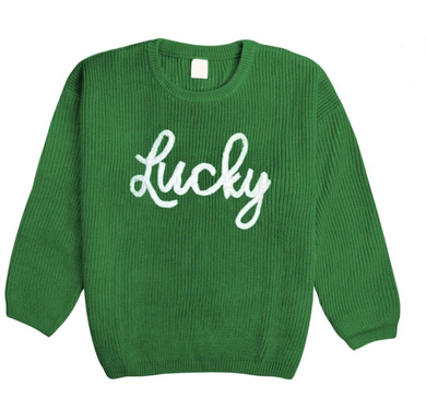 Adult Lucky Green Sweater