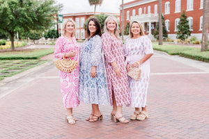 Purple Blooms Caftan Dress 