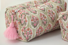Load image into Gallery viewer, Pistachio Quilted Cosmetic Bag