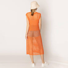 Load image into Gallery viewer, Chest Blocked Crochet Long Dress