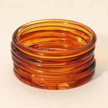 Load image into Gallery viewer, 6PCS - Stackable Resin Bangle Multi Layered Bracelets