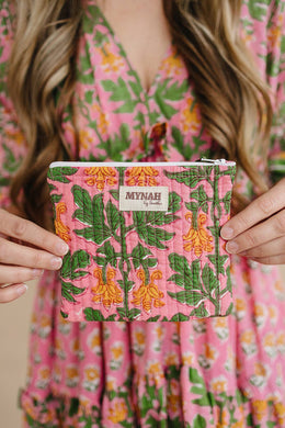 Bubblegum Forest Quilted Coin Pouch
