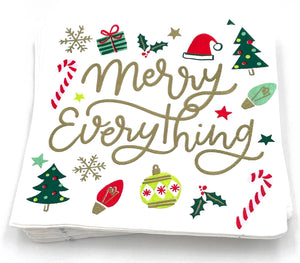 Merry Everything Paper Cocktail Napkins