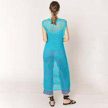 Load image into Gallery viewer, Chest Blocked Crochet Long Dress