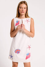 Load image into Gallery viewer, Shell Embroidered Mini Dress