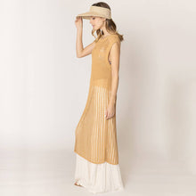 Load image into Gallery viewer, Chest Blocked Crochet Long Dress
