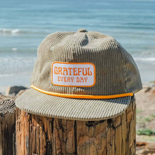 Load image into Gallery viewer, Corduroy Snapback Hat | Grateful Every Day