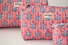 Load image into Gallery viewer, Melon Sorbet Quilted Cosmetic Bag
