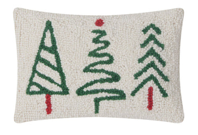 Christmas Trees Trio Hook Pillow