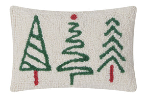 Christmas Trees Trio Hook Pillow