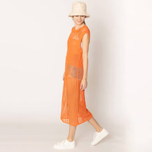 Load image into Gallery viewer, Chest Blocked Crochet Long Dress