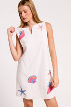 Load image into Gallery viewer, Shell Embroidered Mini Dress