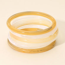Load image into Gallery viewer, 6PCS - Stackable Resin Bangle Multi Layered Bracelets