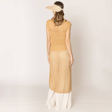 Load image into Gallery viewer, Chest Blocked Crochet Long Dress