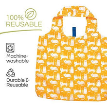 Load image into Gallery viewer, KITTY CATS YELLOW blu Bag Reusable Shopper Tote