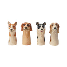 Load image into Gallery viewer, Hand-Painted Stoneware Dog Vase, 4 Styles