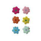 Handmade Glass Beaded Fabric Flower Shaped Tape Measure, 6 Colors (Each Measures 5 Feet)