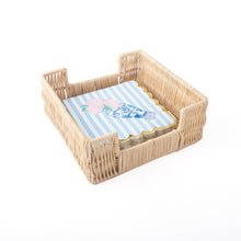 Load image into Gallery viewer, Natural Rattan Beverage Napkin Tray