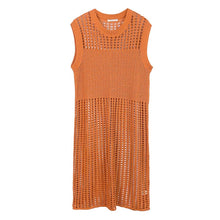 Load image into Gallery viewer, Chest Blocked Crochet Long Dress